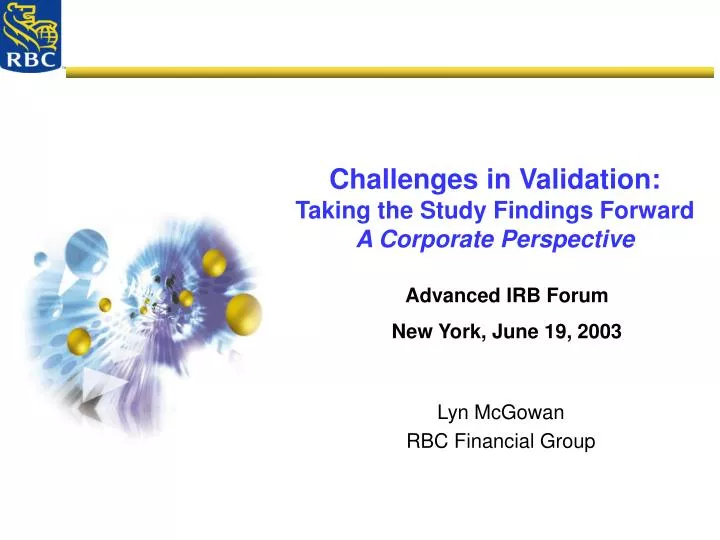 challenges in validation taking the study findings forward a corporate perspective