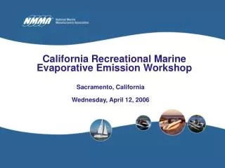 California Recreational Marine Evaporative Emission Workshop