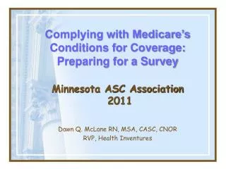 Minnesota ASC Association 2011