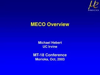 MECO Overview