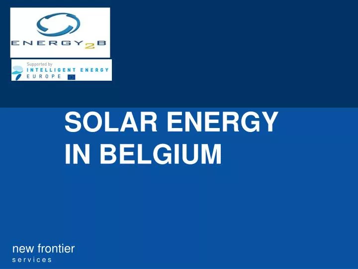 solar energy in belgium