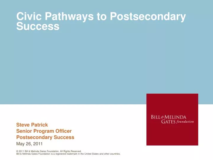 civic pathways to postsecondary success