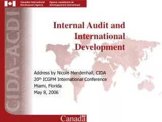 Internal Audit and International Development