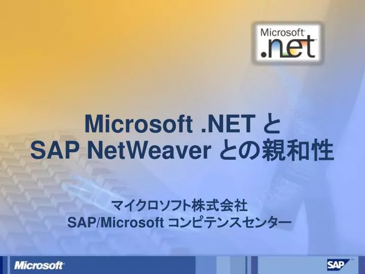 microsoft net sap netweaver