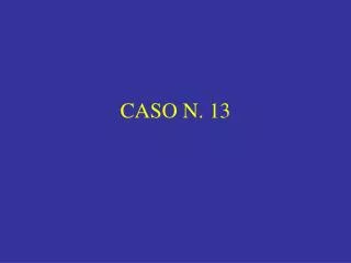 CASO N. 13