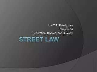 STREET LAW
