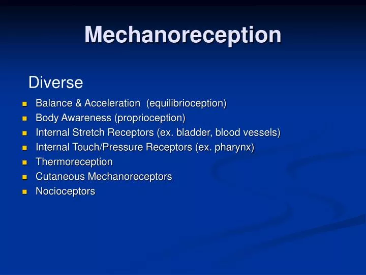 mechanoreception