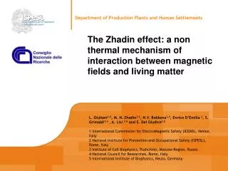 The Zhadin effect: a non thermal mechanism of interaction between magnetic fields and living matter