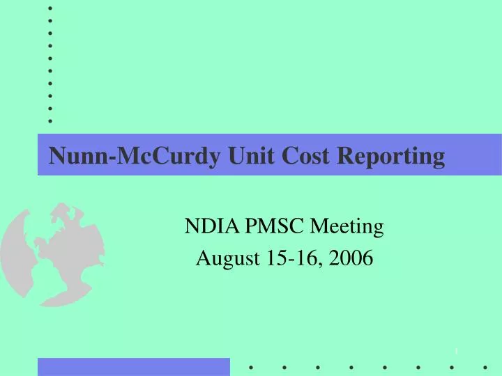 nunn mccurdy unit cost reporting