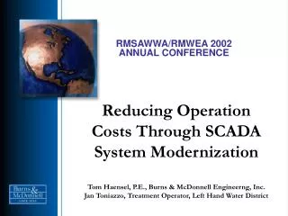 RMSAWWA/RMWEA 2002 ANNUAL CONFERENCE