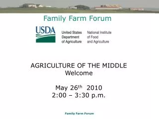 Family Farm Forum