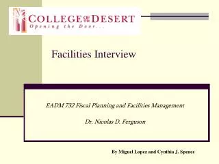 Facilities Interview