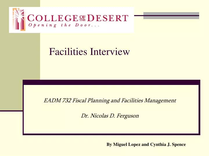 facilities interview