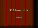 SDB Powerpoints - slide 1
