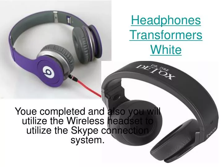 headphones transformers white
