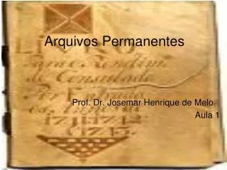 arquivos permanentes