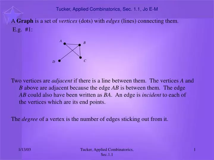 tucker applied combinatorics sec 1 1 jo e m