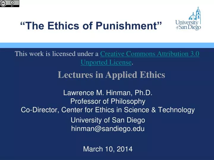 the ethics of punishment