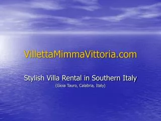 VillettaMimmaVittoria.com