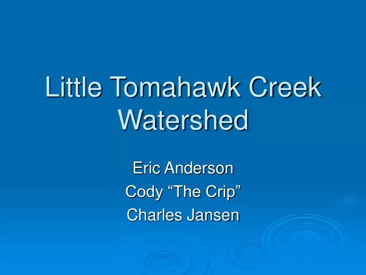 little tomahawk creek watershed