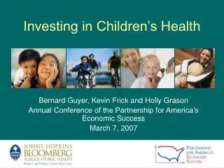 Investing in Children’s Health