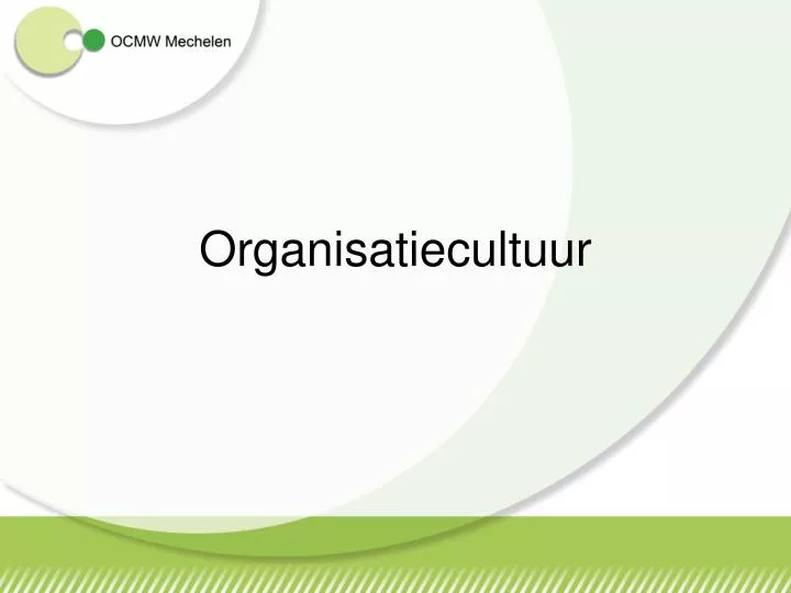 organisatiecultuur