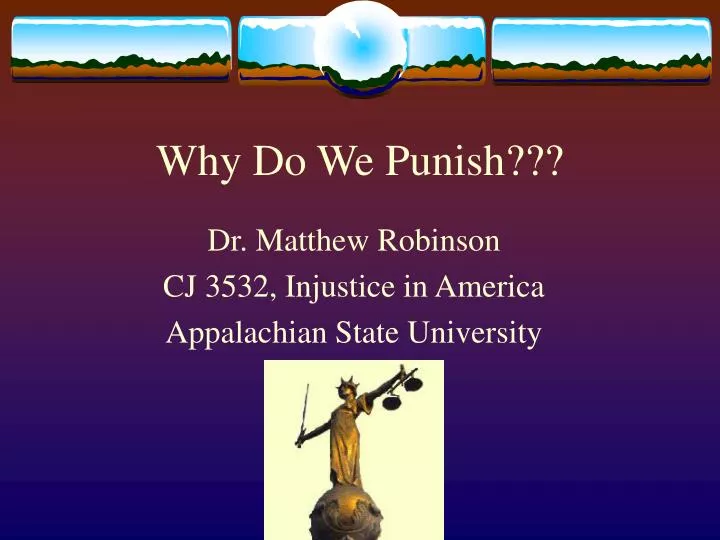 why do we punish