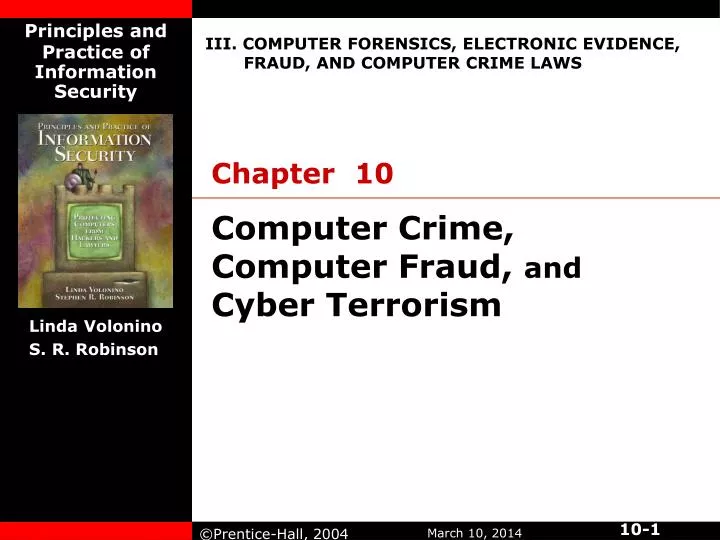 computer crime computer fraud and cyber terrorism