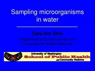 Sampling microorganisms in water