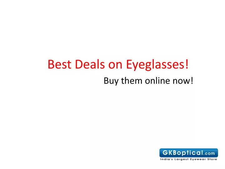 best deals on eyeglasses