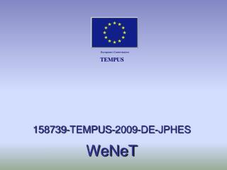 158739-TEMPUS-2009-DE-JPHES WeNeT