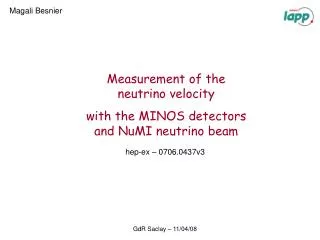 Measurement of the neutrino velocity with the MINOS detectors and NuMI neutrino beam