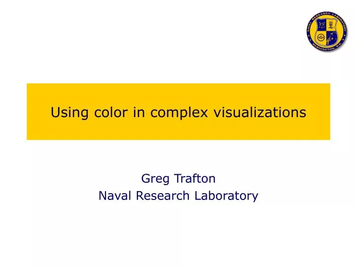 using color in complex visualizations