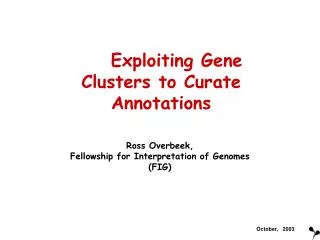 Exploiting Gene Clusters to Curate Annotations