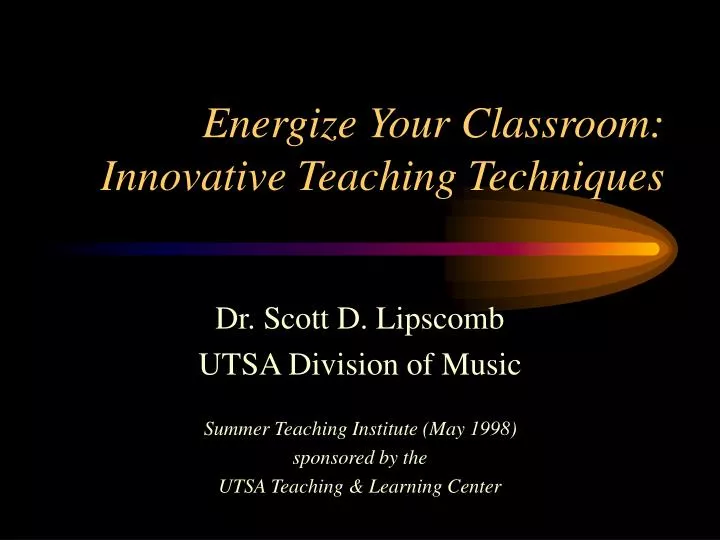energize your classroom innovative teaching techniques