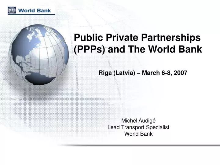 public private partnerships ppps and the world bank