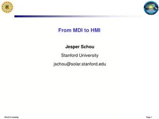 From MDI to HMI