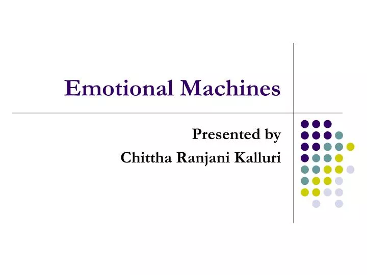 emotional machines