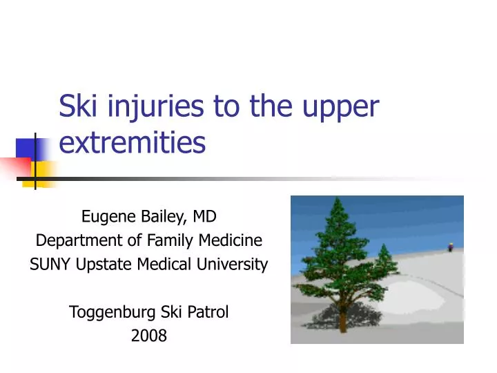 ski injuries to the upper extremities
