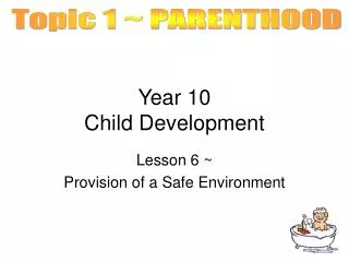 Year 10 Child Development