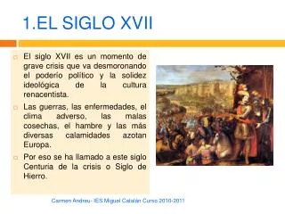 1.EL SIGLO XVII