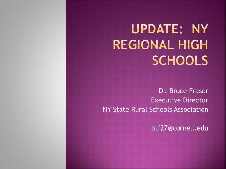 update ny regional high schools