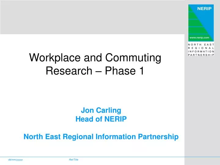jon carling head of nerip north east regional information partnership