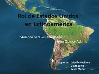 Rol de Estados Unidos en Latinoamérica