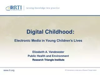 Digital Childhood:
