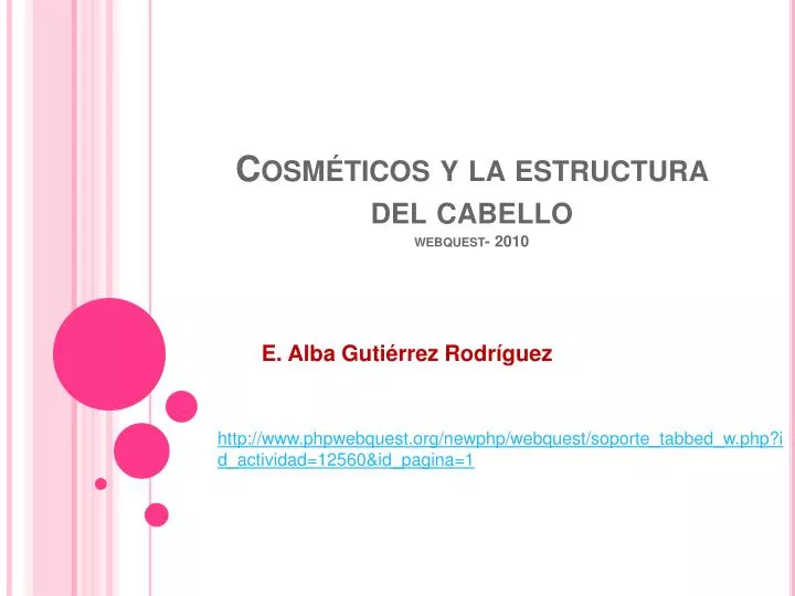 cosm ticos y la estructura del cabello webquest 2010