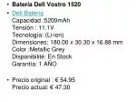 bateria dell 1520 - slide 1