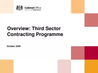 Overview: Third Sector Contracting Programme