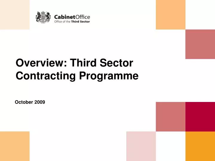 overview third sector contracting programme