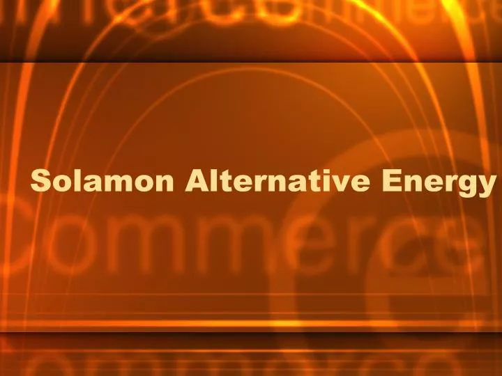 solamon alternative energy